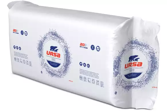 Минеральная вата URSA П-15 (1250х610х100 мм) 10 шт фото